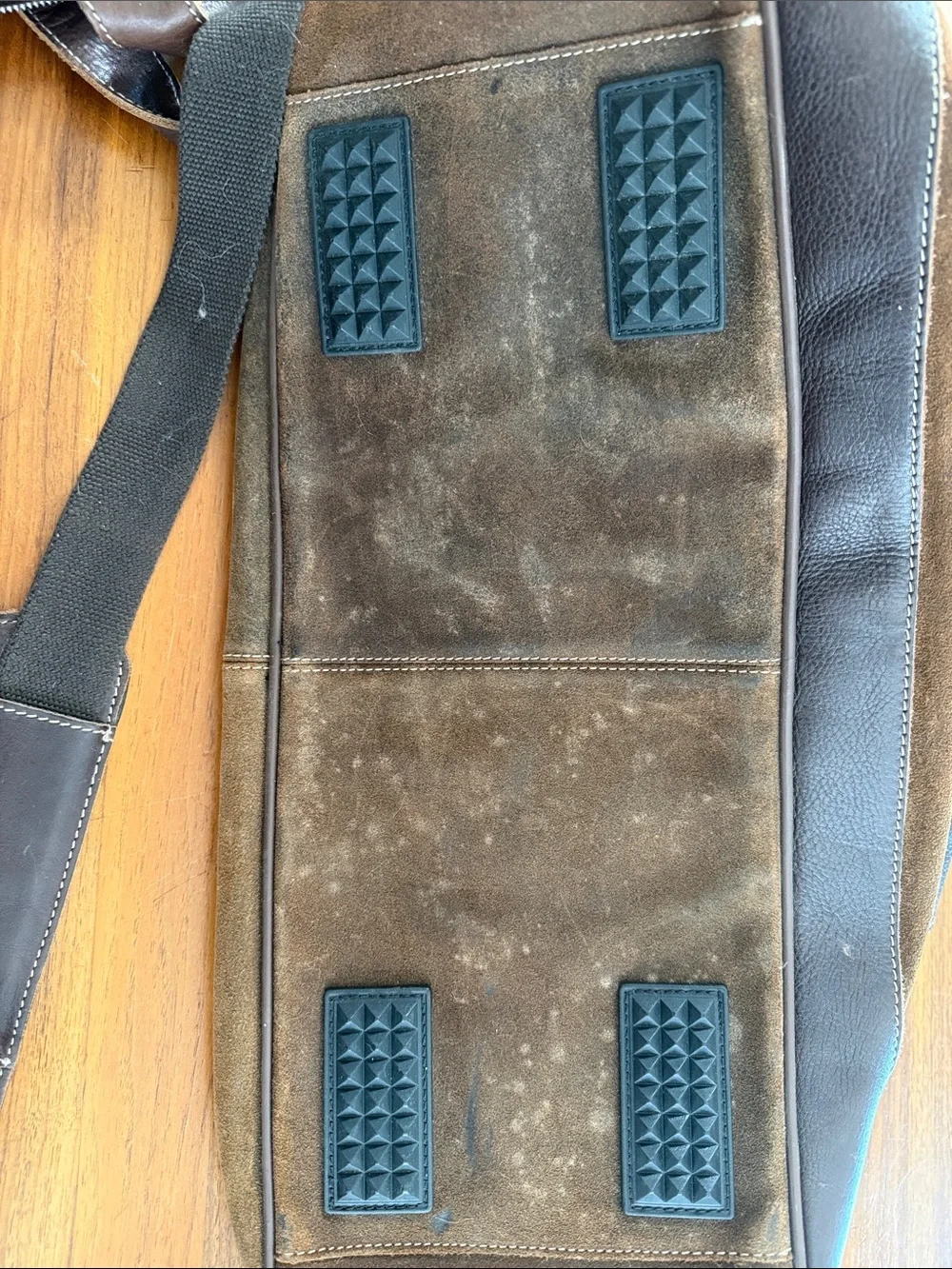 Vintage Pelle Studios Wilson leather weekend and brief case travel set